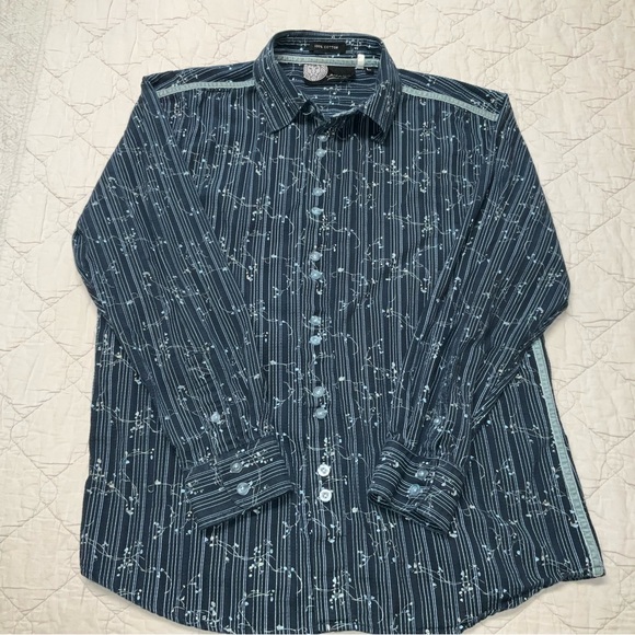 Lamasini Premium Collection mens Large LS Button Down Shirt - Picture 2 of 5